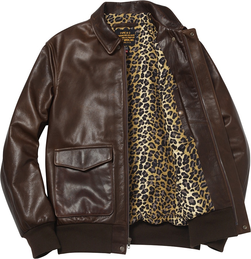 Supreme/Schott® Leather A-2 Jacket view 3